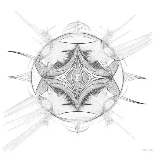 fractal electric static lightning  tattoo design idea