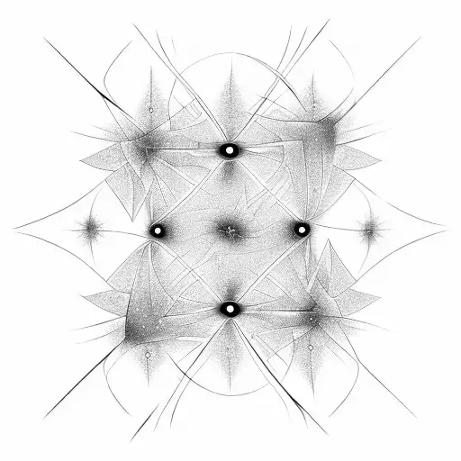 fractal electric static lightning  tattoo design idea