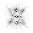 fractal electric static lightning circles tribal tattoo design idea
