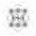 fractal electric static lightning circles tribal tattoo design idea