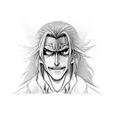 Create a realistic portrait of Alucard from Hellsing with a PS5 controller in his hand tattoo design idea