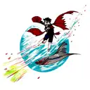 kill fish  tattoo design idea