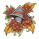 graduation cap tattoo design idea