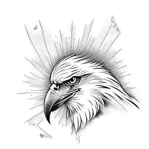 Eagle tattoo design idea