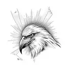 Eagle tattoo design idea