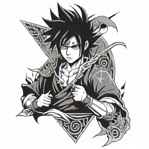 Sasuke Uchiha tattoo design idea