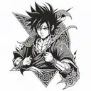 Sasuke Uchiha tattoo design idea