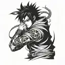 Sasuke Uchiha tattoo design idea