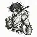 Sasuke Uchiha tattoo design idea