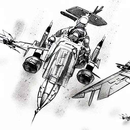 Kamikaze pilot tattoo design idea