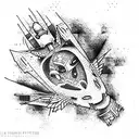 Kamikaze pilot tattoo design idea