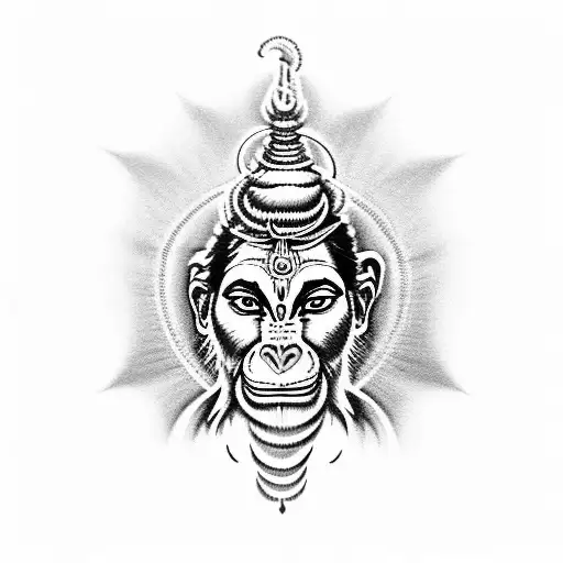 Senior Adult Man Rear View Hanuman Tattoo Spiritual Arts Stock Photo,  Picture and Royalty Free Image. Image 73918677.
