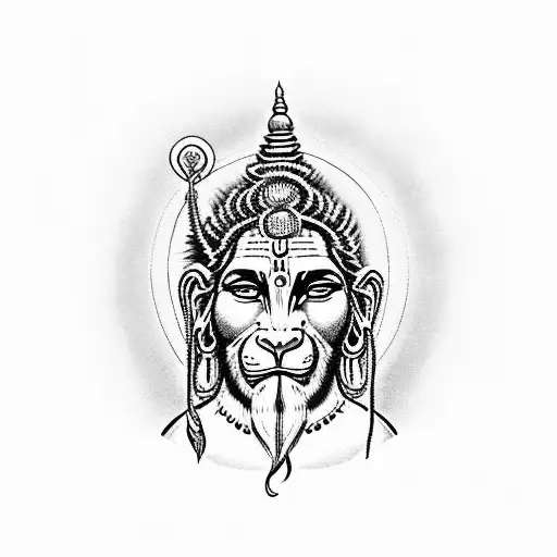 Lord Hanuman tattoo by Deepak Vetal at Lillys fine tattoo | Hanuman tattoo,  Geometric sleeve tattoo, Tattoos