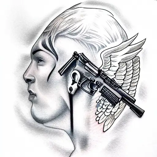 64 Ultra Modern Gun Tattoos For Back  Tattoo Designs  TattoosBagcom