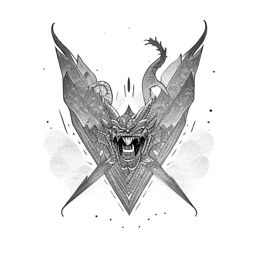 words "Long live all the mountains we moved, I had the time of my life fighting dragons with you." tattoo design idea