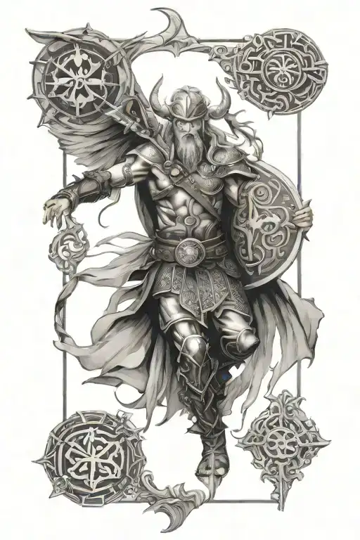 Eir norse mythology tattoo design idea