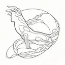 Anxiety portrayed tattoo design idea