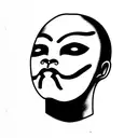 V for vendetta tattoo design idea
