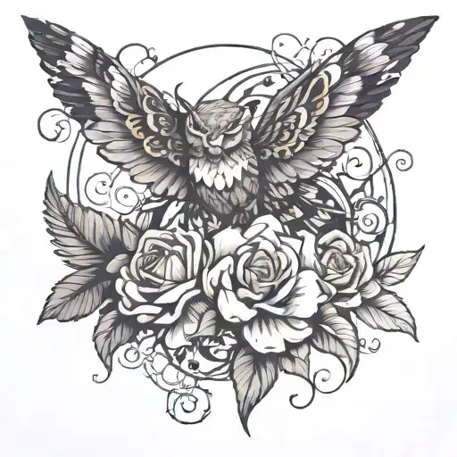 3 overlapping tattoos inspired tattoo design idea