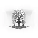 A family tree intertwined with welding tools and equipment, symbolizing the strong bond between family and work tattoo design idea