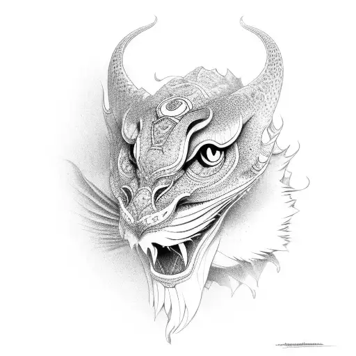 naga tailandesa tattoo design idea