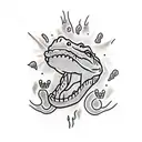 Alligator tattoo design idea