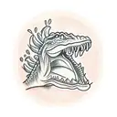 Alligator tattoo design idea