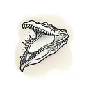 Alligator tattoo design idea