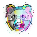 cyborg bear tattoo design idea