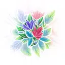 flowers, power rangers tattoo design idea