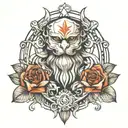 posiedon tattoo design idea