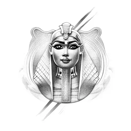 egypt godess tattoo design idea