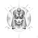 egypt godess tattoo design idea