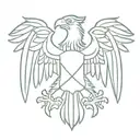 albanian double headed eagle tattoo design idea