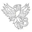 albanian double headed eagle tattoo design idea