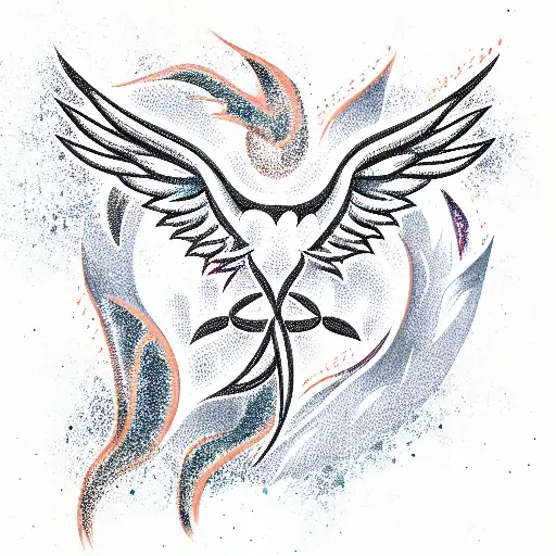 phoenix  tattoo design idea