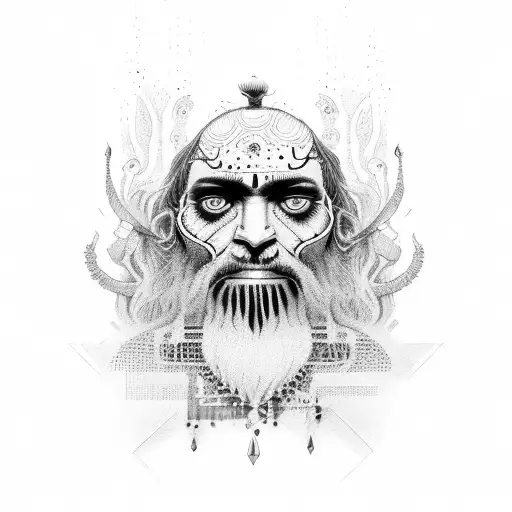 aghori tattoo design idea