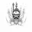 aghori tattoo design idea