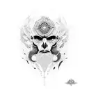 aghori tattoo design idea