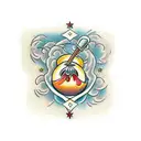hot honey bun tattoo design idea