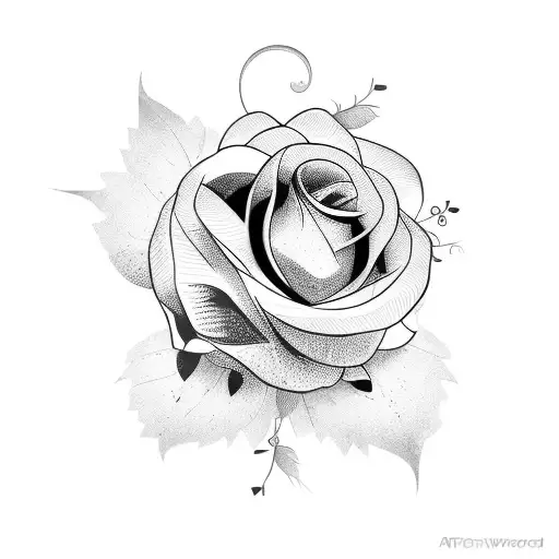 Flower tattoo design idea
