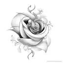 Flower tattoo design idea