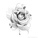 Flower tattoo design idea