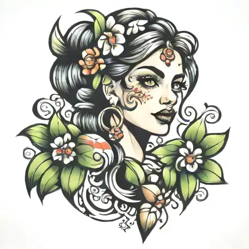 pebbles tattoo design idea