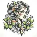 pebbles tattoo design idea