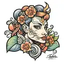 pebbles tattoo design idea