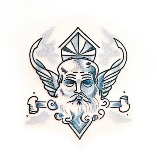 greek god atlas  tattoo design idea