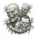 dad and son tattoo design idea