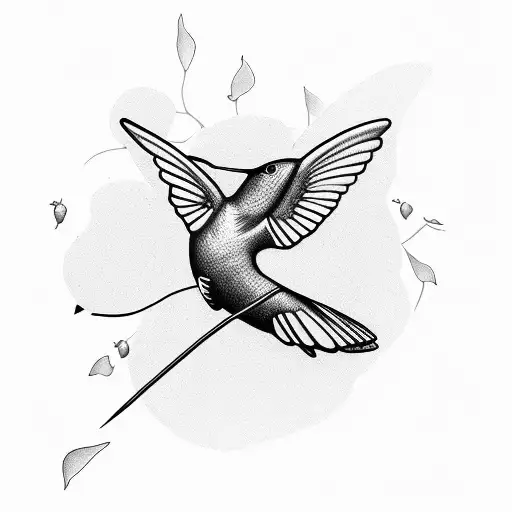 Hummingbird, roses, bees, elephants, butterflies  tattoo design idea