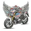 BMW M2 Competition tattoo design idea